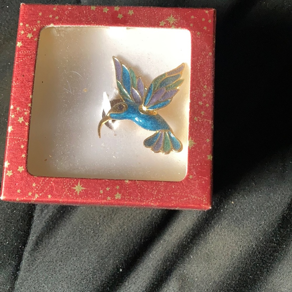Hummingbird pin